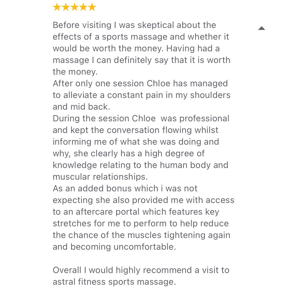 Sports Massage Reviews